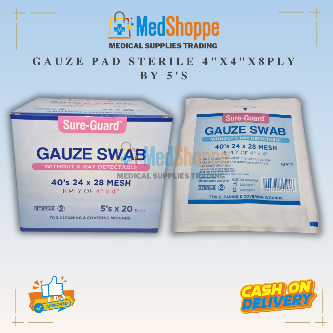 SURE-GUARD GAUZE PAD STERILE 4X4