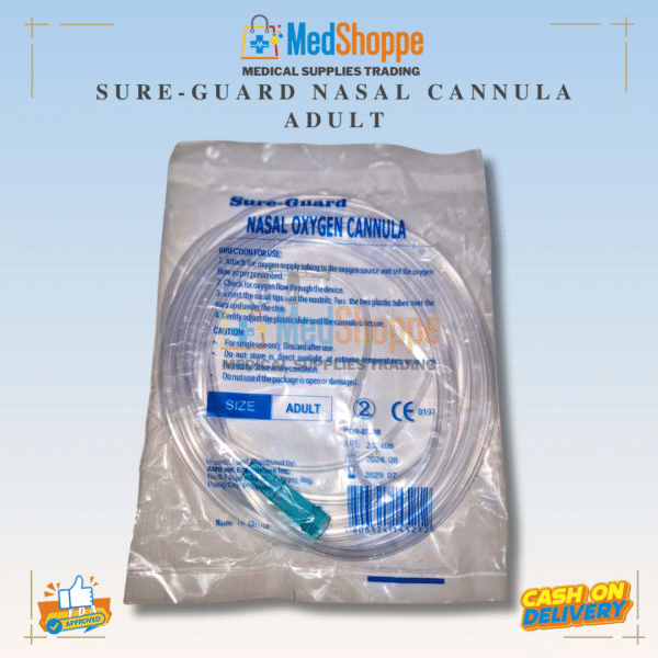 SURE-GUARD OXYGEN CANNULA ADULT AND PEDIA